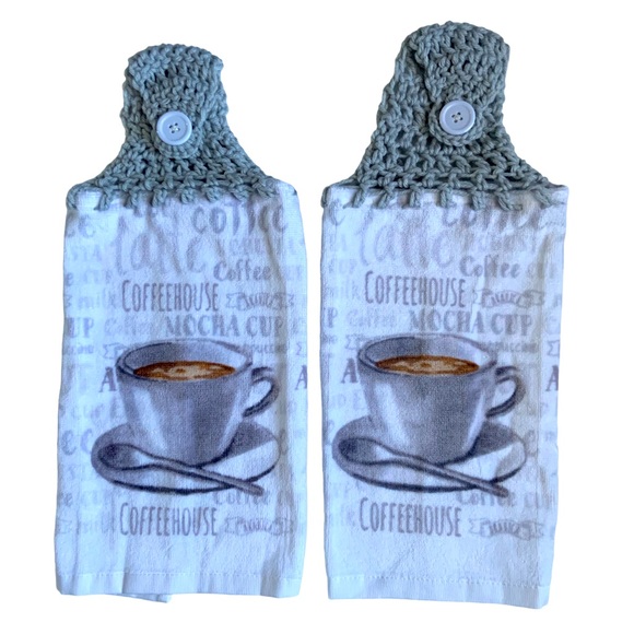 Hand Crafted Other - Relisted HAND CRAFTED Coffee House Hanging Kitchen or Bathroom Hand Towels